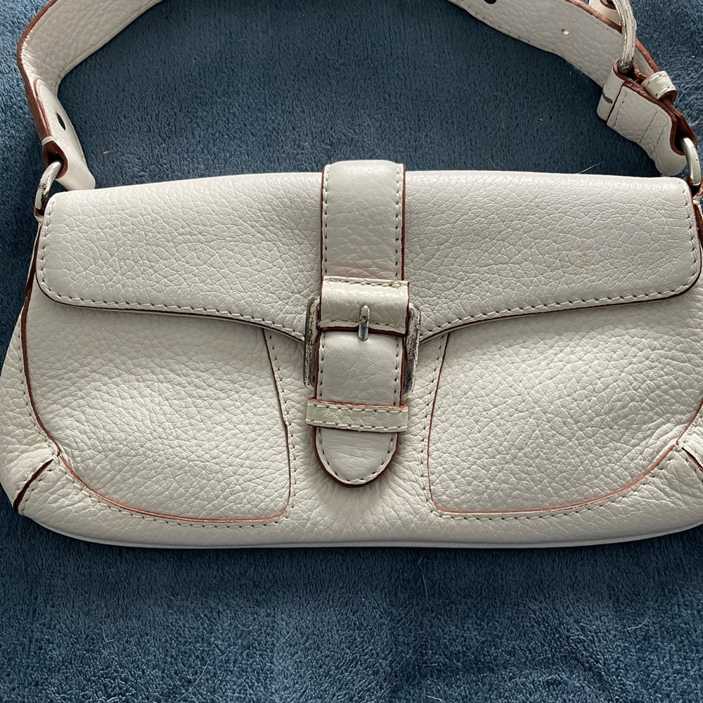 Michael Kors small white leather with storage bag